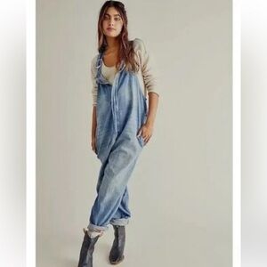 We the free| Hunter denim overalls